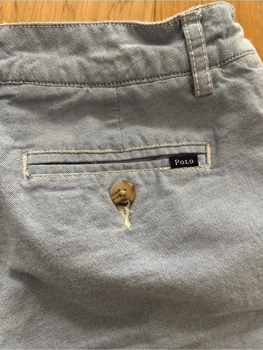 Polo Ralph Lauren Boys Light Blue Oxford Chino Shorts